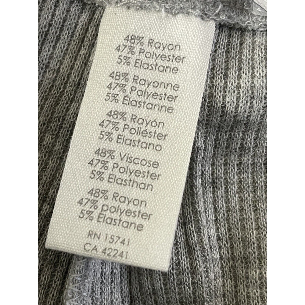 NWT PJ Salvage Large Ribbed Heather Gray Thermal Knit Lounge Pajama Pants #1608 - Picture 11 of 11